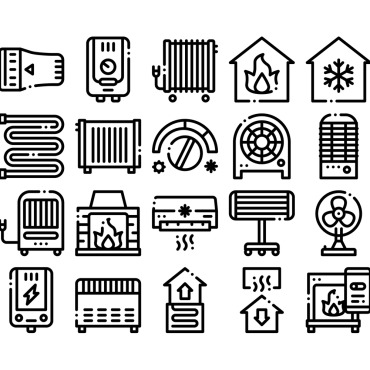 Cooling Collection Icon Sets 159004