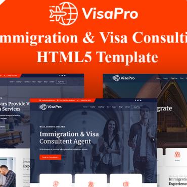 Immigration Business Responsive Website Templates 159025