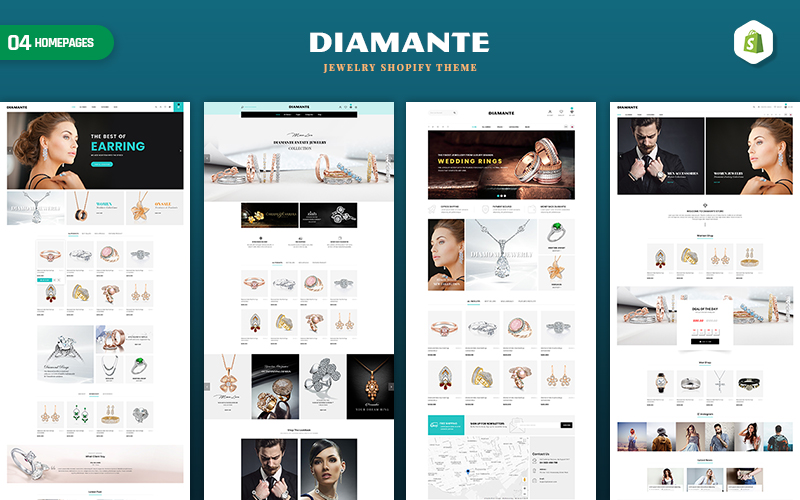 Diamante - Jewelry & Accessories Shopify Theme