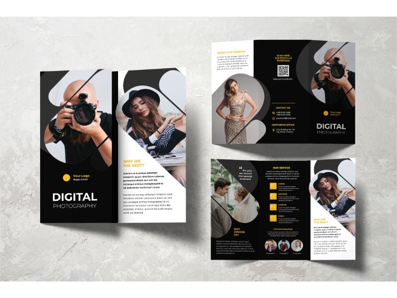 Trifold Digital Photography - Corporate Identity Template