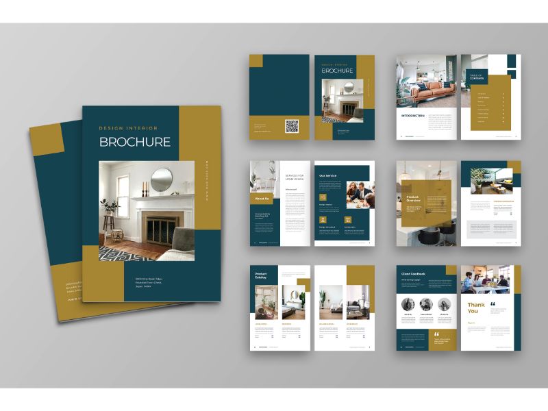 Brochure 4 Design Interior - Corporate Identity Template
