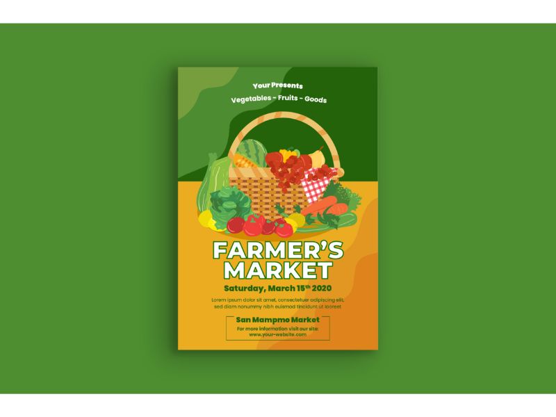 Poster Farmer Market - Corporate Identity Template