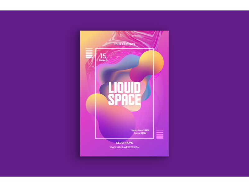 Poster Liquid Space - Corporate Identity Template