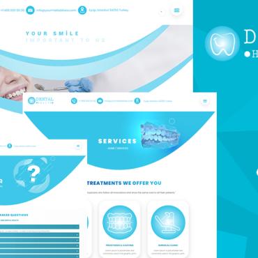 Dental Doctor Responsive Website Templates 159342