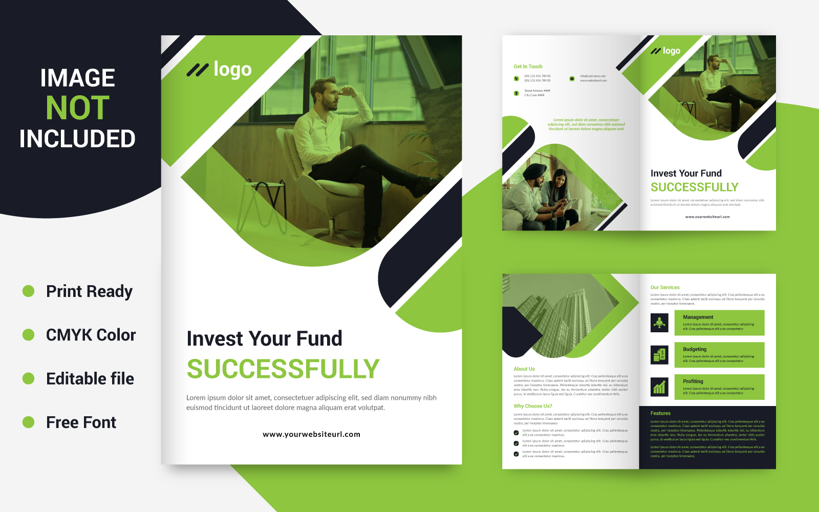 Modern  Bifold Brochure - Corporate Identity Template