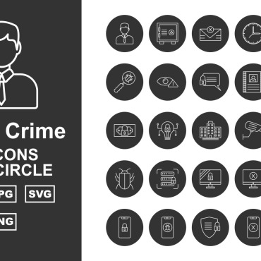 Crime Attack Icon Sets 159458