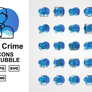 Crime Attack Icon Sets 159461