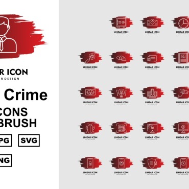 Crime Attack Icon Sets 159462