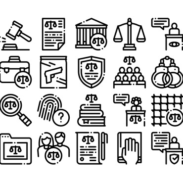 Judgement Collection Icon Sets 159471