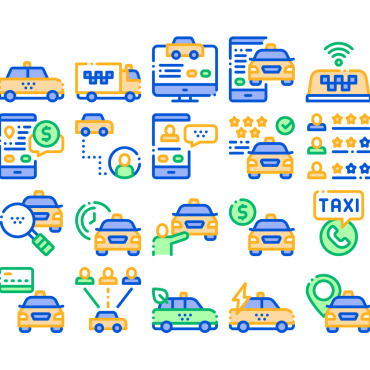 Taxi Collection Icon Sets 159483