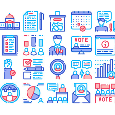 Election Collection Icon Sets 159506
