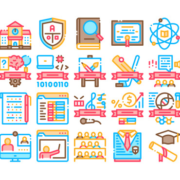 Educational Collection Icon Sets 159513