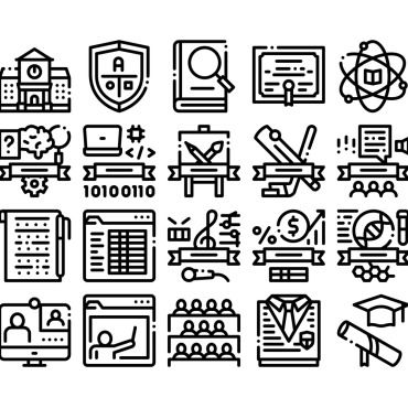 Educational Collection Icon Sets 159515