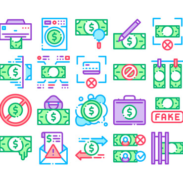 Money Collection Icon Sets 159528
