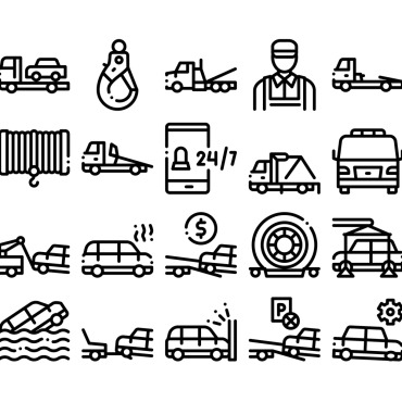 Truck Transport Icon Sets 159615