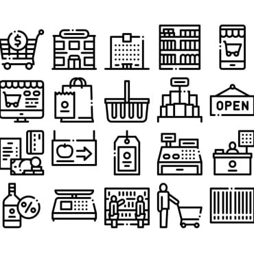 Shop Shopping Icon Sets 159618