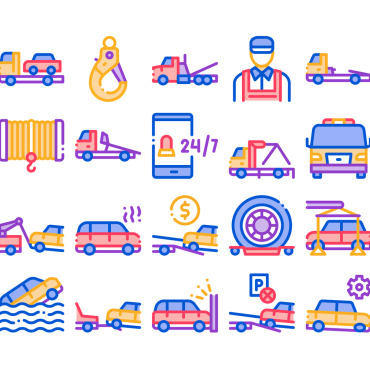 Truck Transport Icon Sets 159626