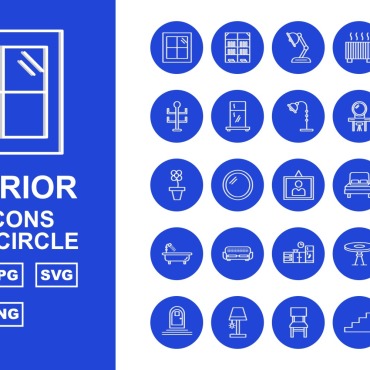 Mirror Chair Icon Sets 159627