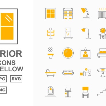 Mirror Chair Icon Sets 159633