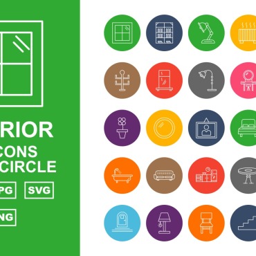 Mirror Chair Icon Sets 159637