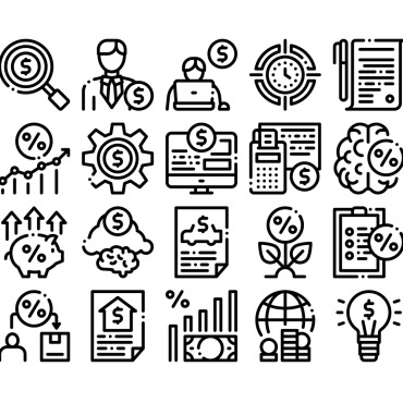 Financial Collection Icon Sets 159643