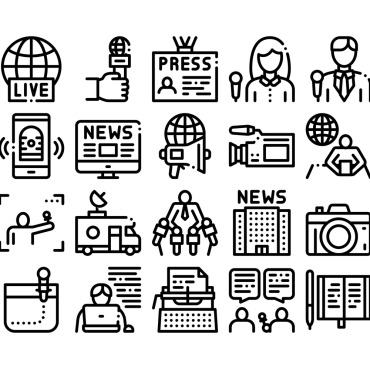 Reporter Collection Icon Sets 159644