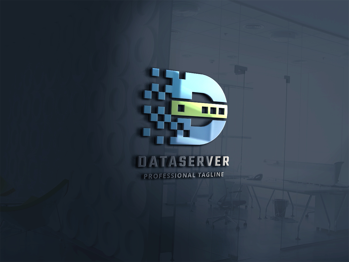 Data Server Letter D Logo Template