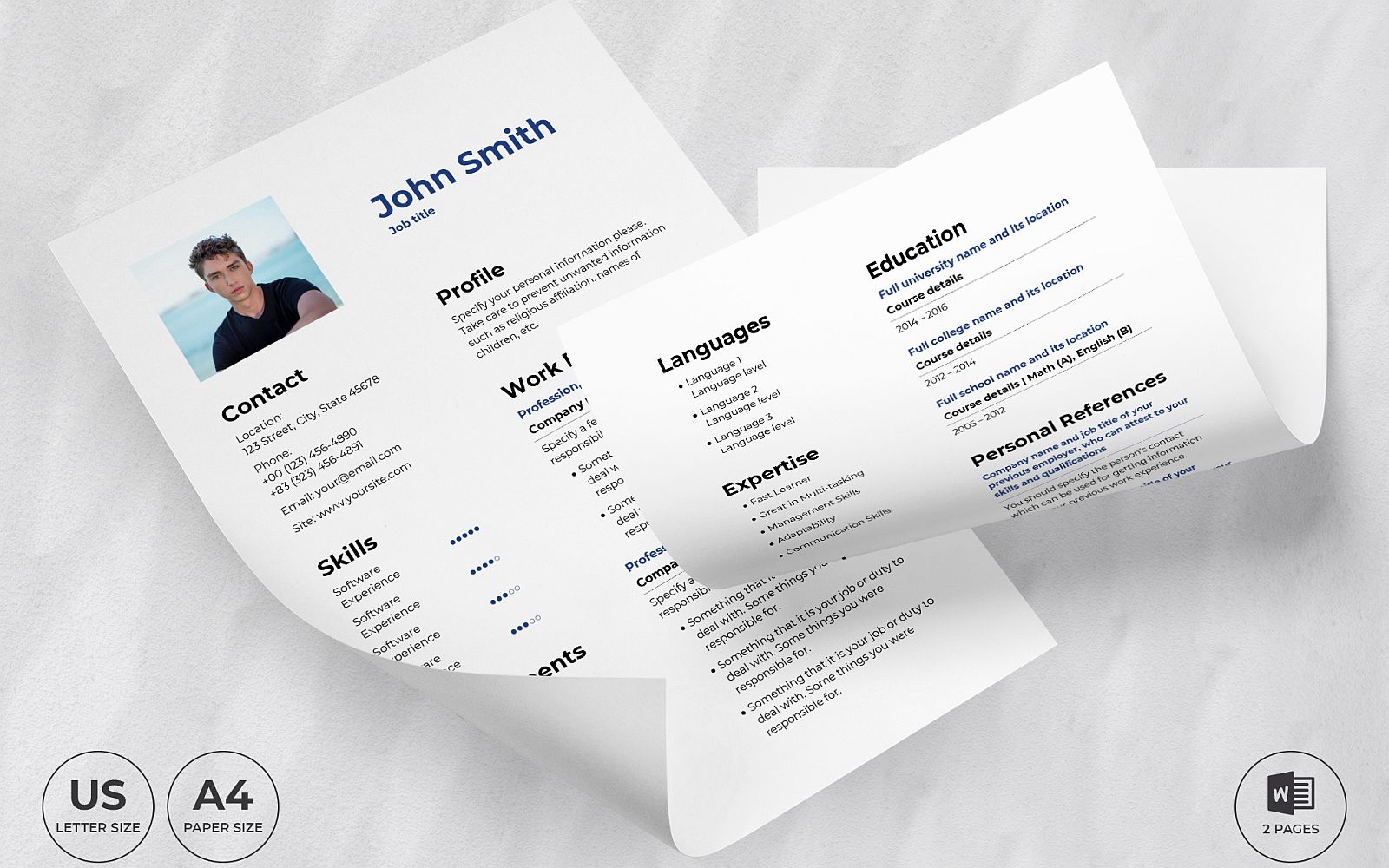 Logistics Specialist CV Resume Template