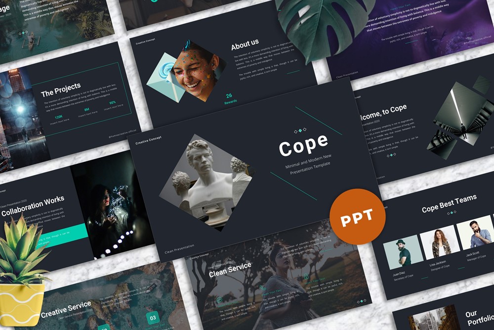 Cope - Minimal PowerPoint template