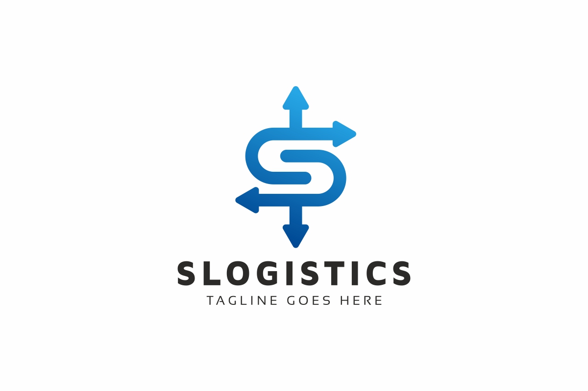 S Letter Logistics Logo Template