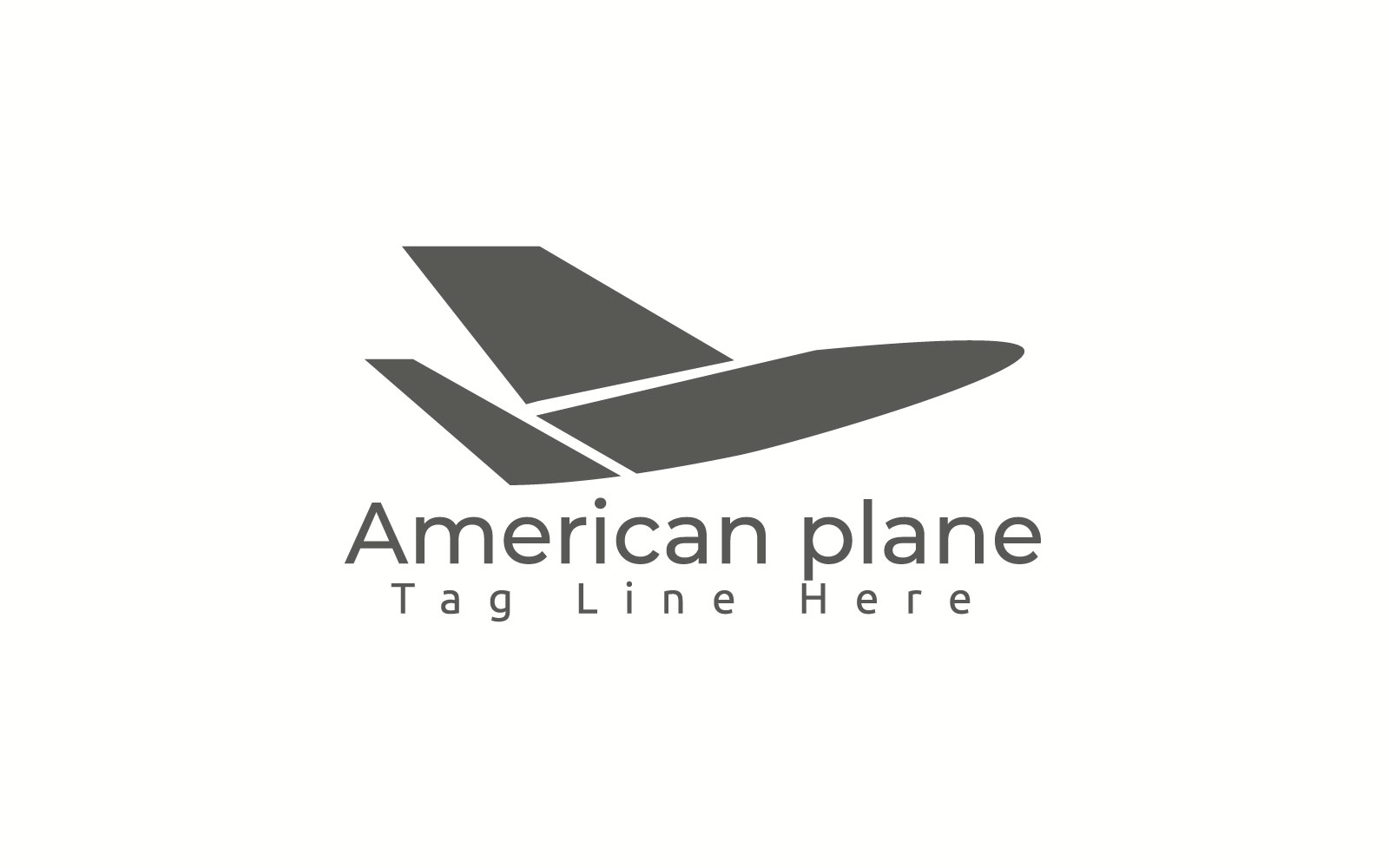 American Plane Logo Template