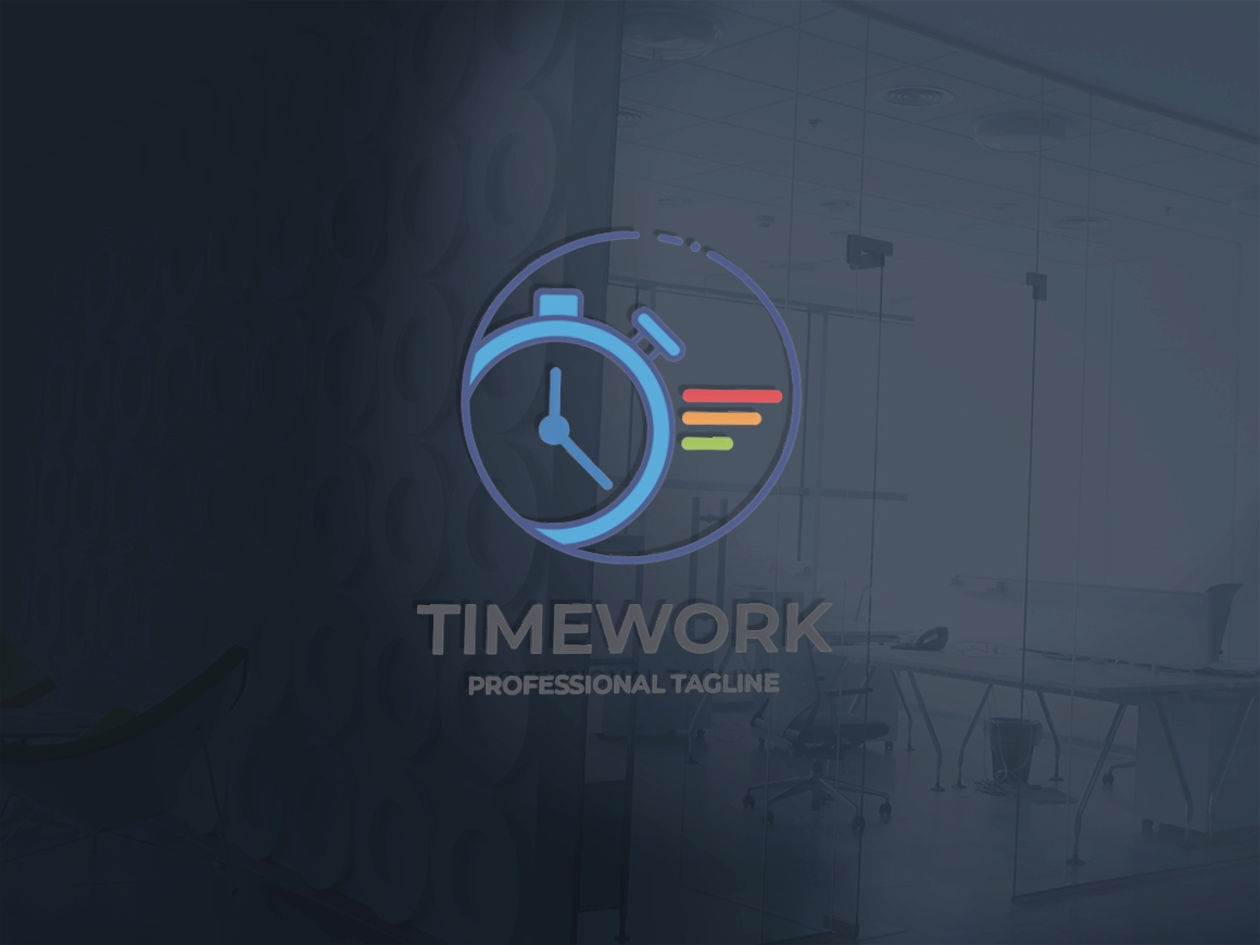 Time Work Logo Template