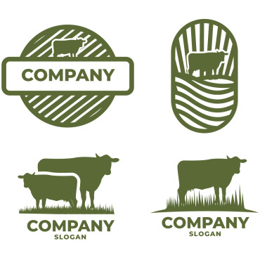 Farm Cow Logo Templates 160437