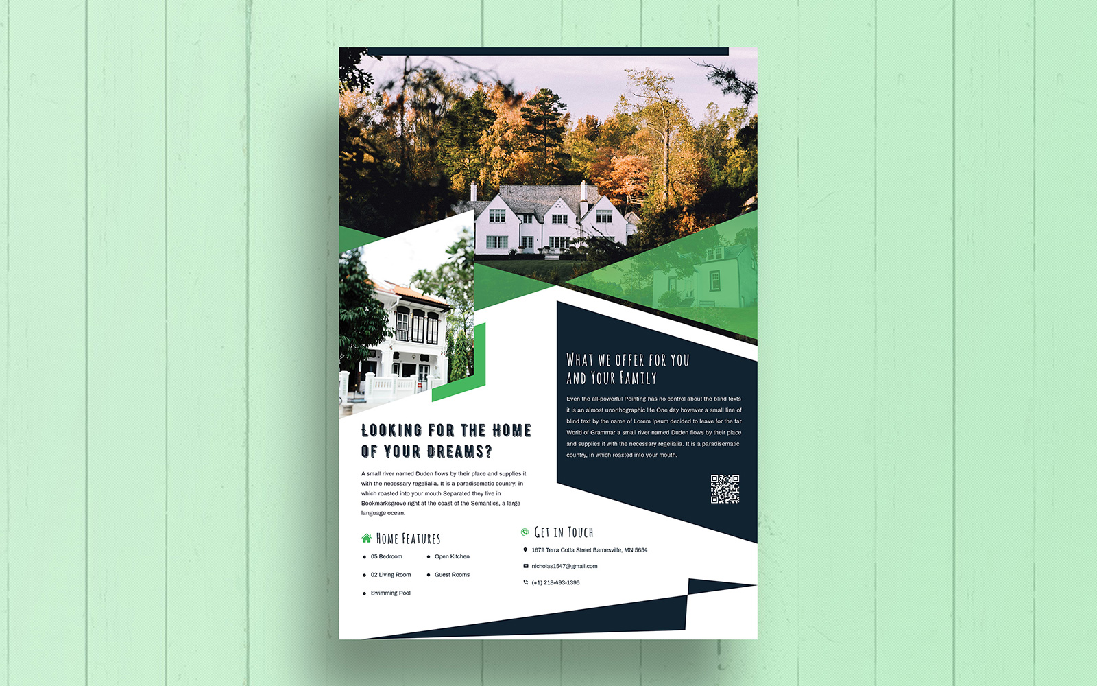 Wisk - Real Estate Property Flyer Design - Corporate Identity Template