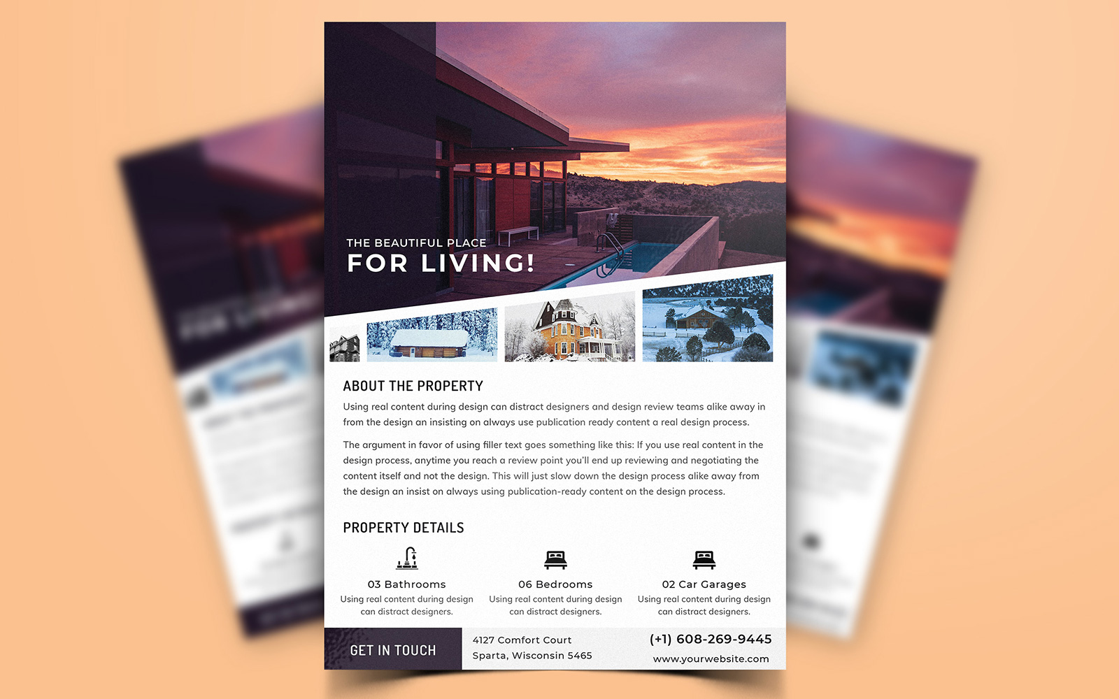 Armvo - Real Estate Property Flyer Design - Corporate Identity Template