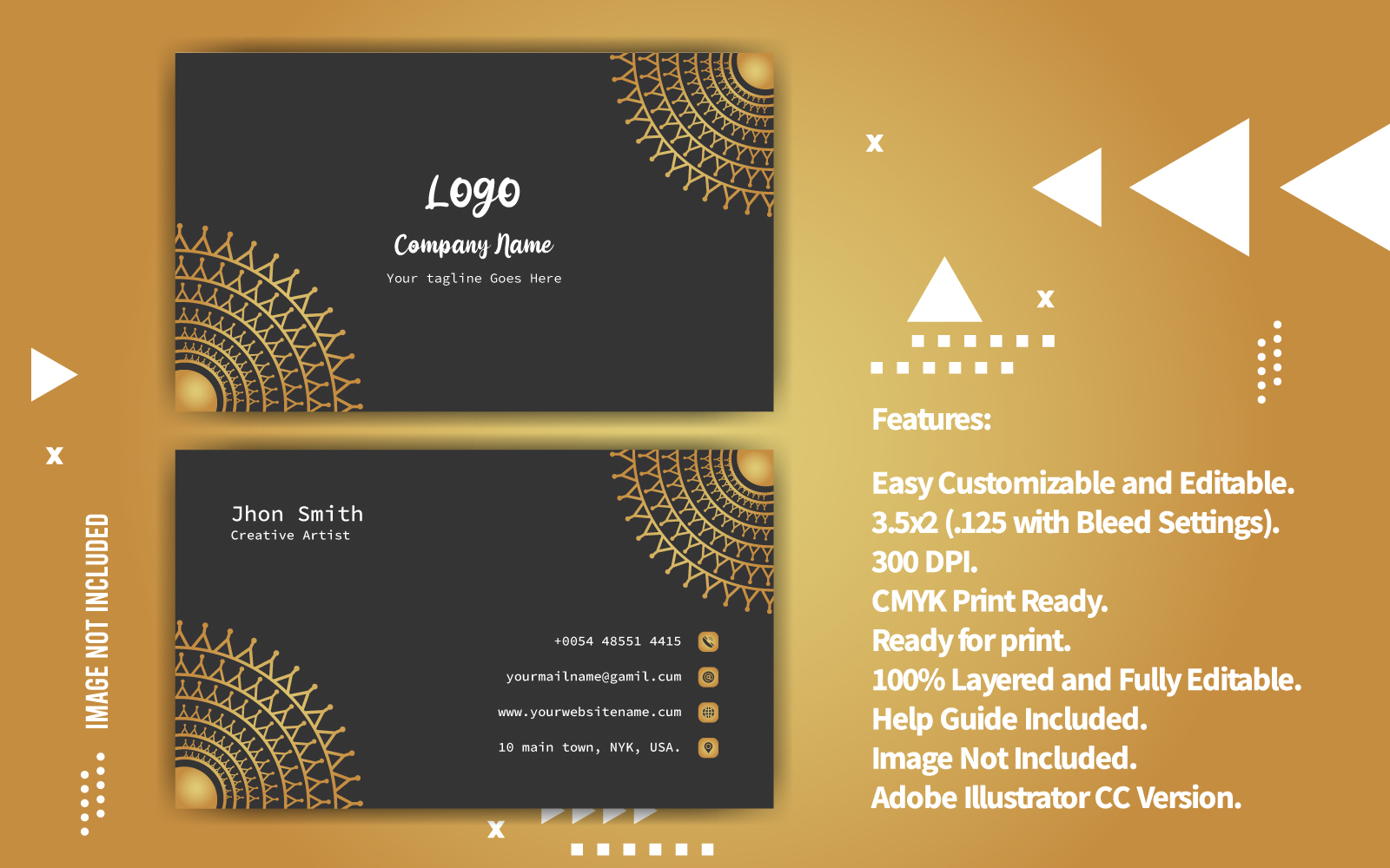 Creative Stylish Business Card Design Corporate