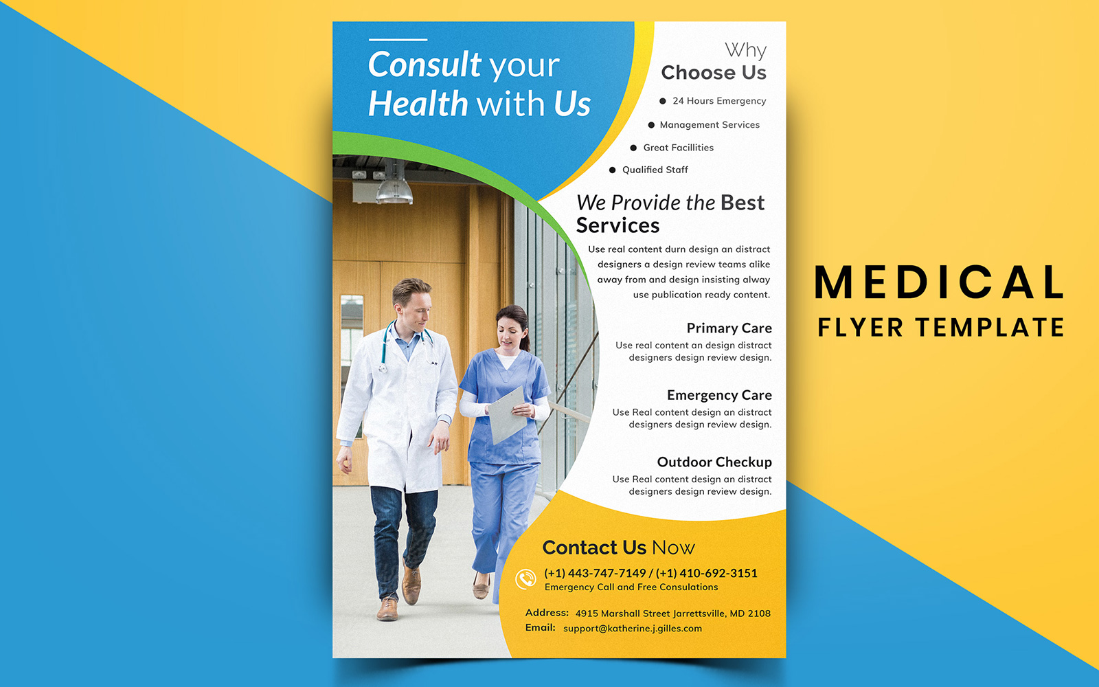 Nurse - Medical Flyer Design - Corporate Identity Template