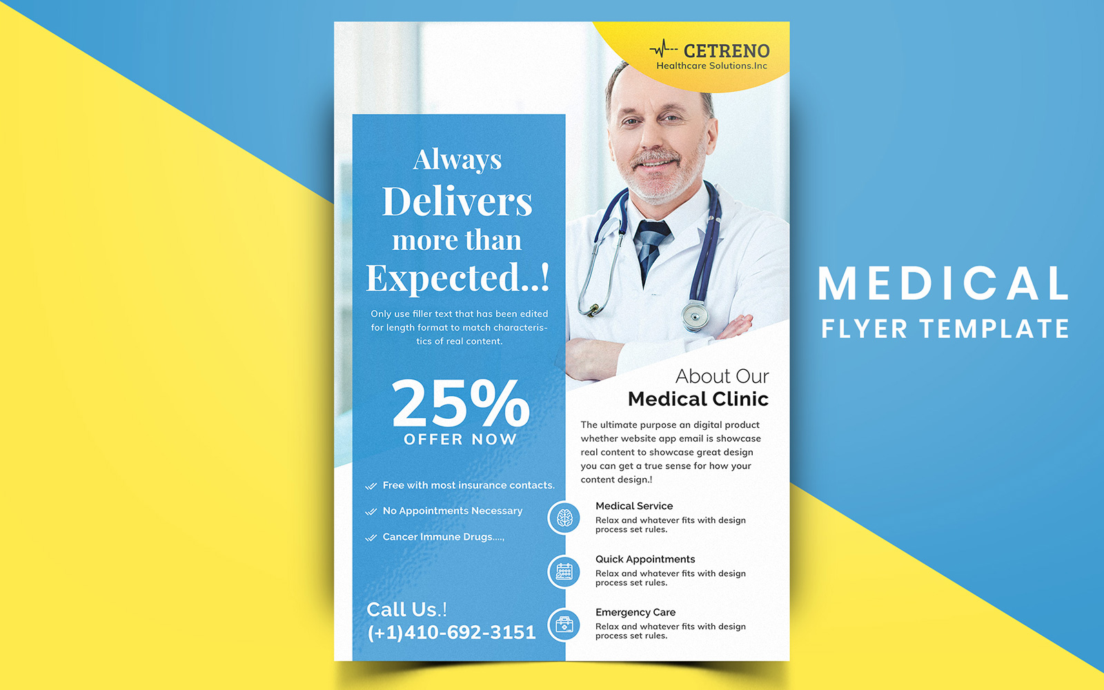 Creak - Medical Flyer Design - Corporate Identity Template