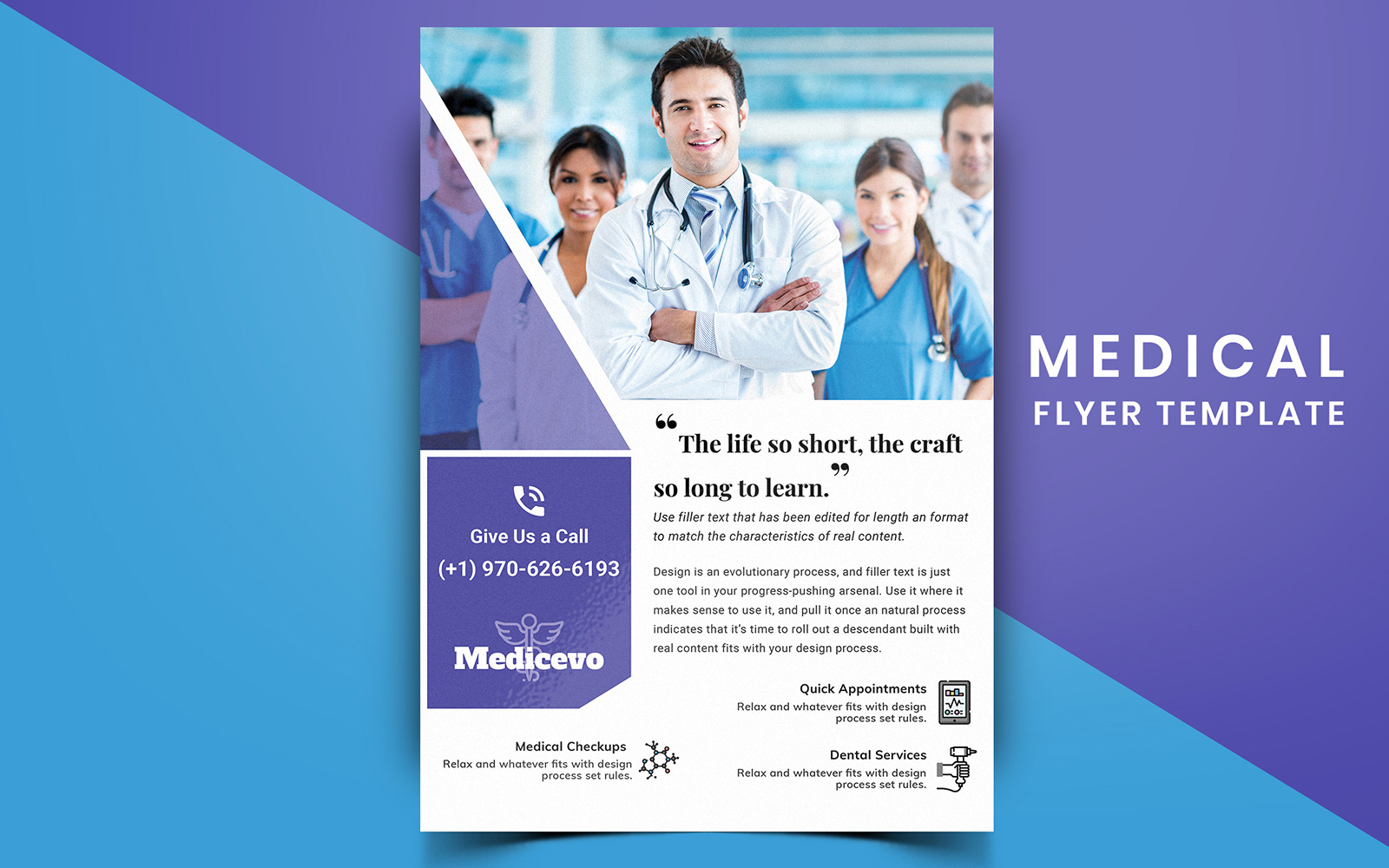 Hermi - Medical Flyer Design - Corporate Identity Template