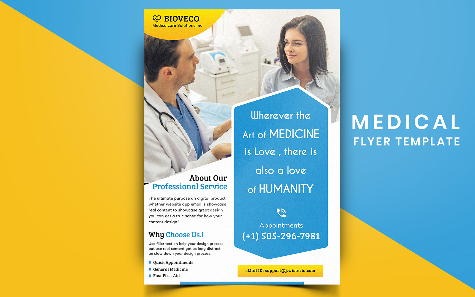 Wellmade - Medical Flyer Design - Corporate Identity Template