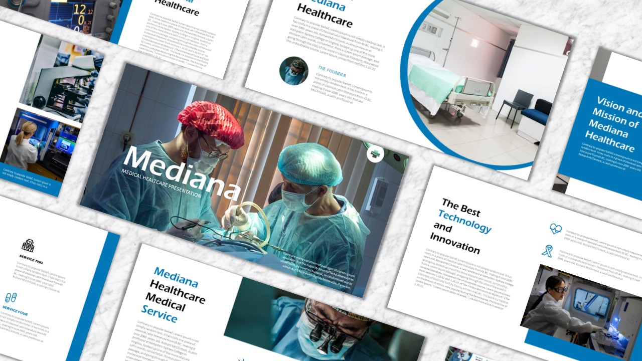 Mediana PowerPoint template