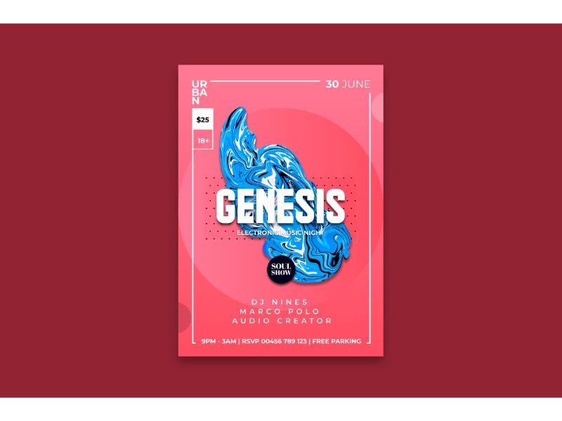 Poster Genesis - Vector Image