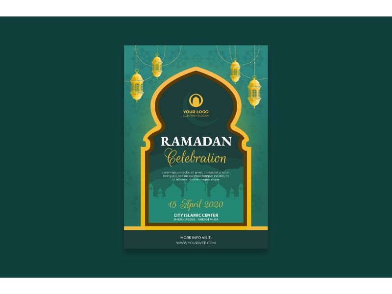 Poster Ramadhan Celebration - Vector Image