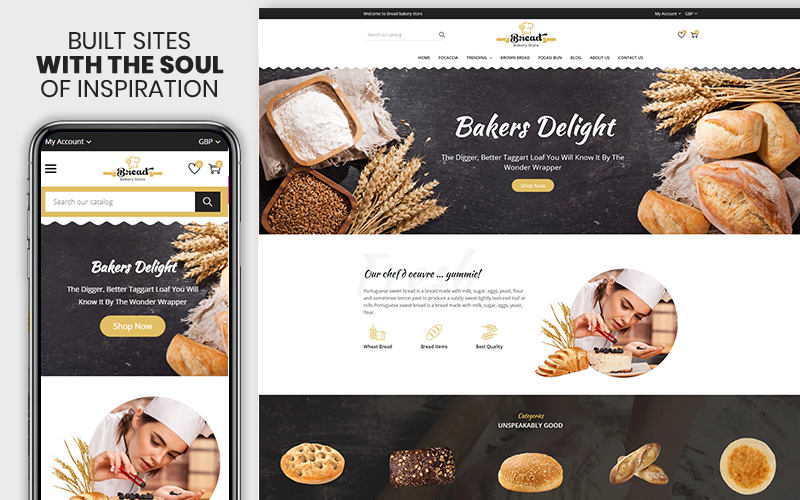 Bread Bakery - The Bread & Bakery Food Premium Shopify Theme