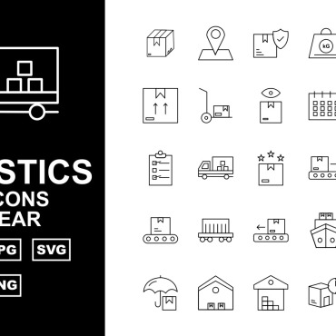 Delivery Truck Icon Sets 161117
