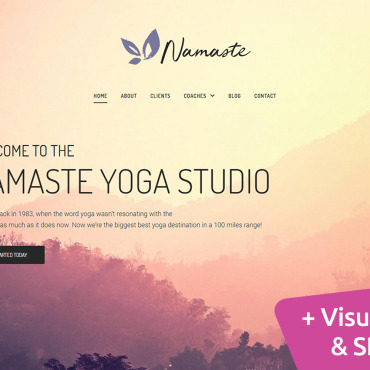 Yoga Studio Moto CMS 3 Templates 161723
