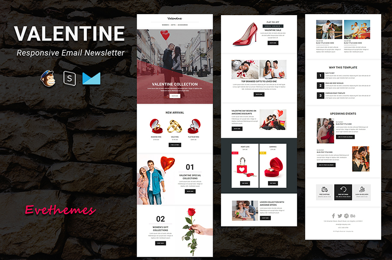 Valentine - Responsive Email Newsletter Template