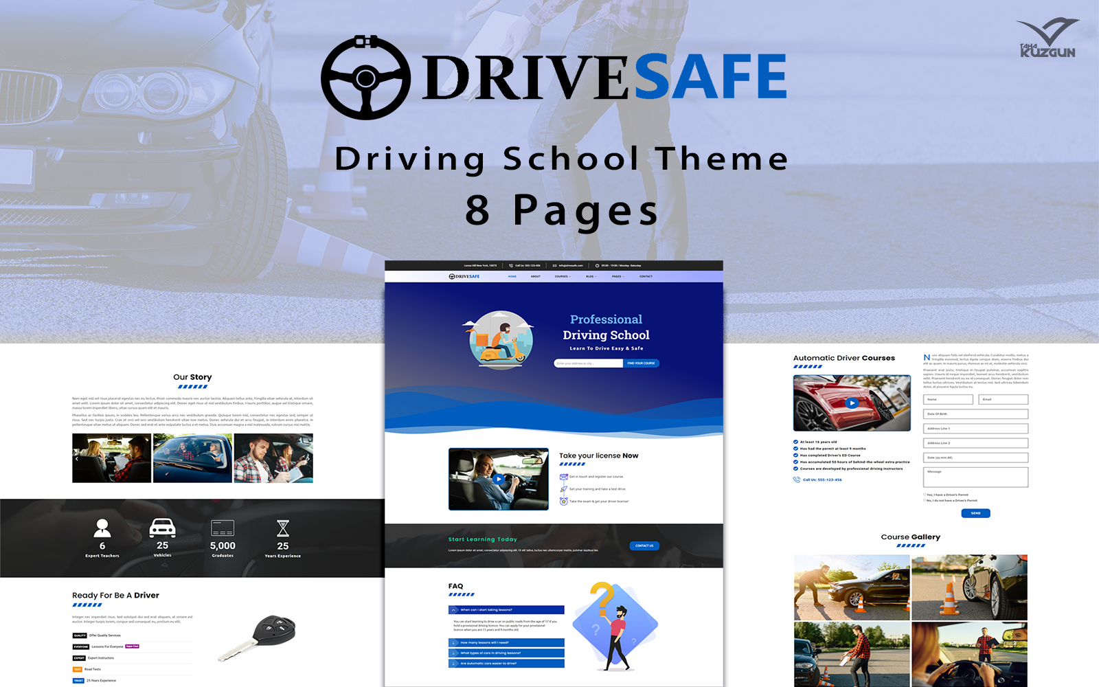 Drive Safe - Driving School Template - Elementor Kit