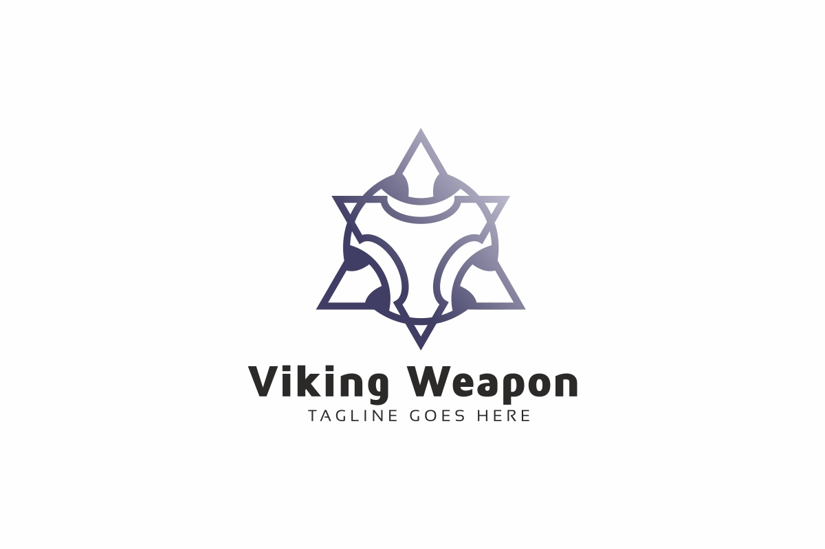 Viking Weapon Logo Template