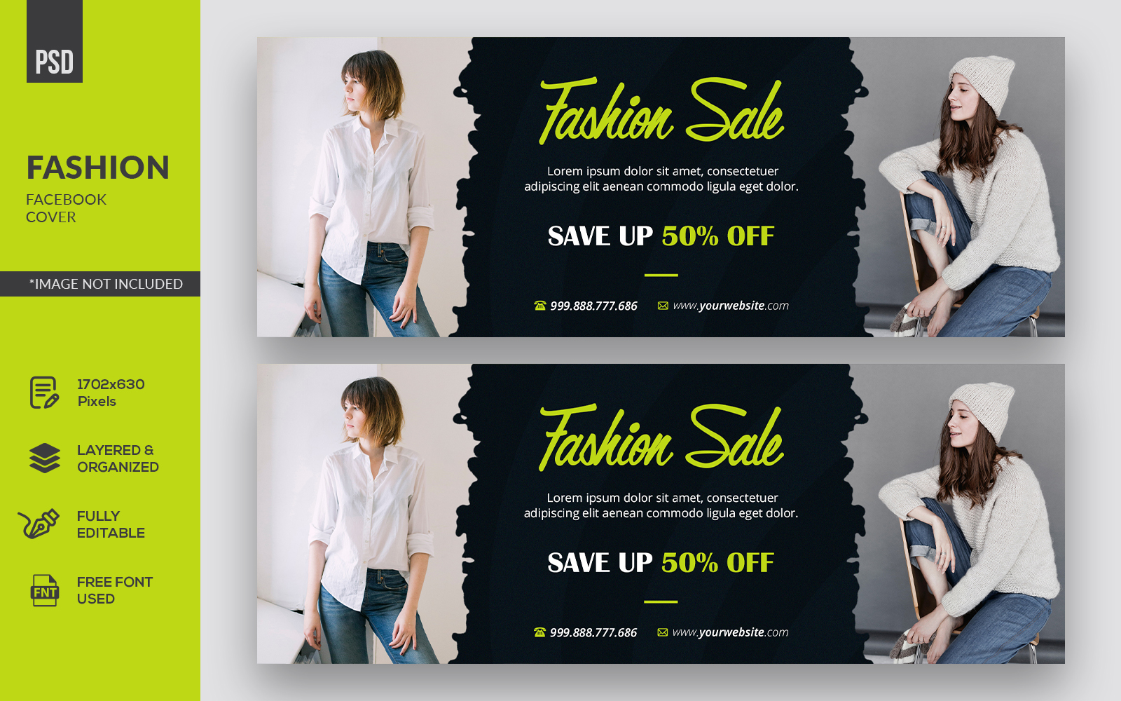 Creative Fashion Facebook Cover Social Media Template